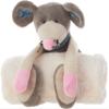 Mina Victory Plush Lines Indoor Grey 7" x 17" Plush Animal view 1