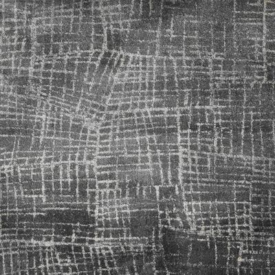 HomeRoots 3'X5' Grey Machine Woven Abstract Scratch Indoor Area Rug