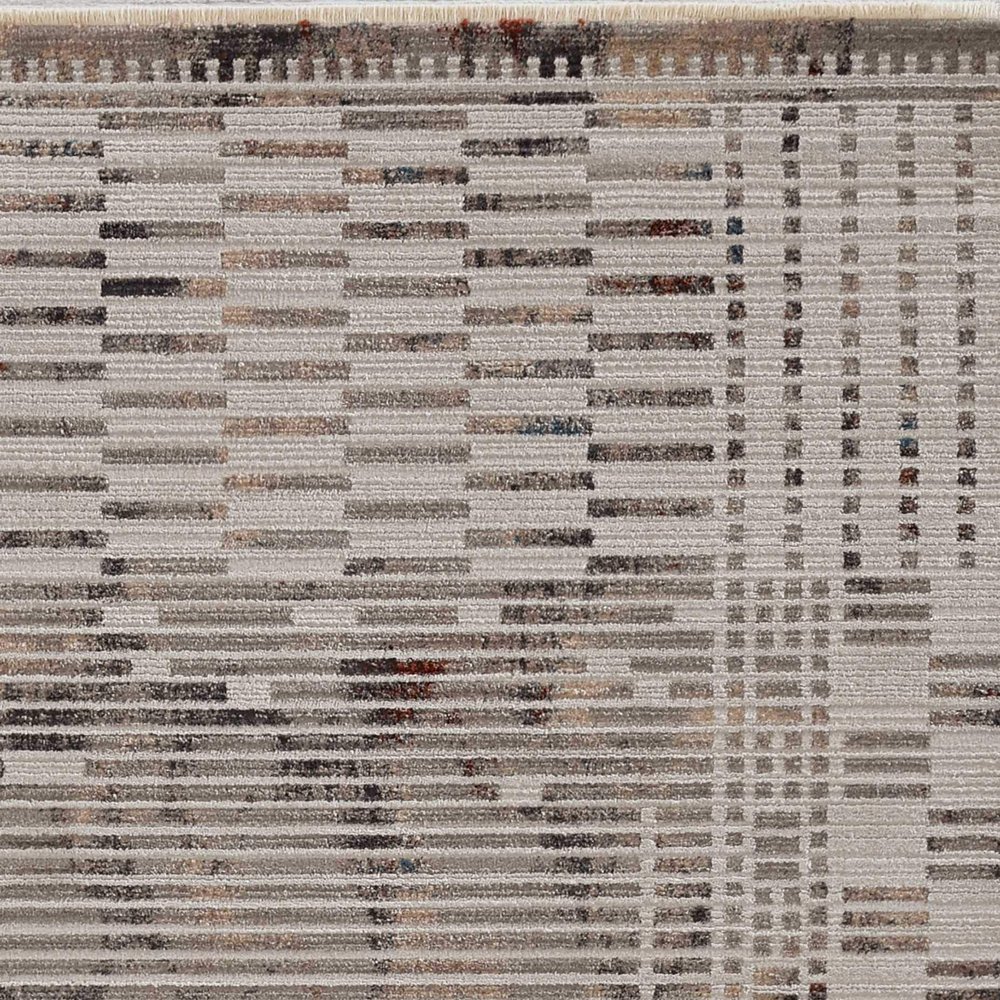 HomeRoots Decor 47" X 65" X 0.'25" Natural Polyester Rug