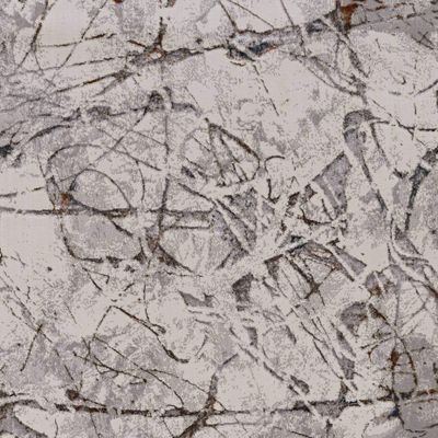HomeRoots 3' X 5' Ivory Or Grey Abstract Area Rug