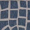 HomeRoots 5' X 8' Blue Or Grey Abstract Panels Area Rug view 1