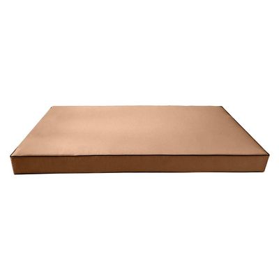 |Cover ONLY| Outdoor Contrast Trim 8" Queen Daybed Fitted Sheet Slipcover AD104