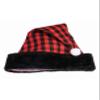 Forum Novelties Buffalo Plaid Santa Hat view 2