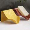 Soap Dishes for Bathroom, Simple Self Draining Bar Soap Holder Shower, 3 Pack Soap Saver, White, Blue, Brick Red, Yellow (3, White+Blue+Yellow) view 3