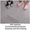 Bath Bathroom Mat, Not-Slip Shower Mat Thick Square Rectangle Bathroom Mats with Drain Holes 1.2cm Thick Waterproof Foot Pad ALGFree (Color : C, Size : 25-Tiles) view 2