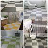 Bath Bathroom Mat, Not-Slip Shower Mat Thick Square Rectangle Bathroom Mats with Drain Holes 1.2cm Thick Waterproof Foot Pad ALGFree (Color : C, Size : 25-Tiles) view 4
