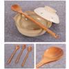 13.2 Inch Wooden Soup Mixing Spoons Long Handle Cooking Spoon Japanese Style Kitchen Utensil 5 pcs view 4