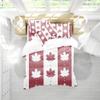 INDREAM Canada Duvet Cover Canadian Flag Bedding Set for Bedroom Decoration,Twin/Full/Queen/King Size Bed Sets 3/4 Pieces (1 Duvet Cover with 2 Pillow Shams or Sheet) (TWIN-4PCS,B) view 1