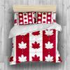 INDREAM Canada Duvet Cover Canadian Flag Bedding Set for Bedroom Decoration,Twin/Full/Queen/King Size Bed Sets 3/4 Pieces (1 Duvet Cover with 2 Pillow Shams or Sheet) (TWIN-4PCS,B) view 3