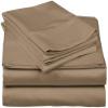5 Piece Split Cal-King Sheets - Bed Sheets Split King Size Bed Sheet Set Split King Size - 5 PC Cotton Sheets - 16" Deep Pocket Sheets 100% Cotton Bedding Sets (Split Cal -King, Taupe) view 1