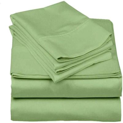 7 Piece Split Queen Sheets - Bed Sheets Split Queen Size Bed Sheet Set Split Queen Size - 7 PC Cotton Sheets - 16" Deep Pocket Sheets 100% Cotton Bedding Sets (Split Queen, Sage)