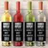 World's Best Boss Wine Labels, Personalized Wine Labels, Custom Wine Labels, Dunder Mifflin Wine Labels, Michael Scott, The Office Gift Idea (2 Sticker) view 2