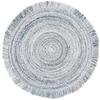 SAFAVIEH Braided Collection Area Rug - 4' Round, Grey & Blue, Handmade Country Cottage Fringe Reversible, Ideal for High Traffic Areas in Living Room, Bedroom (BRD950M) view 2