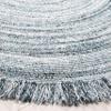 SAFAVIEH Braided Collection Area Rug - 4' Round, Grey & Blue, Handmade Country Cottage Fringe Reversible, Ideal for High Traffic Areas in Living Room, Bedroom (BRD950M) view 3