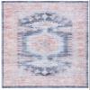 SAFAVIEH Washable Rug Serapi Collection - 8' x 10', Terracotta & Blue, Slip Resistant & Easy to Clean, Ideal for Living Room, Bedroom, Dining Space (SEP382P) view 3