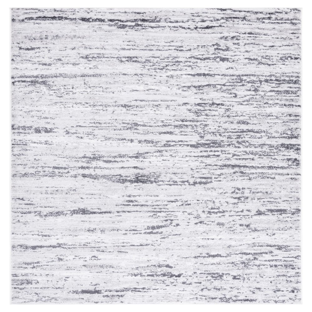 SAFAVIEH Amelia Collection Accent Rug - 2'2" x 4', Light Grey & Charcoal, Modern Abstract Design, Non-Shedding & Easy Care, Ideal for High Traffic Areas in Entryway, Living Room, Bedroom (ALA768F)