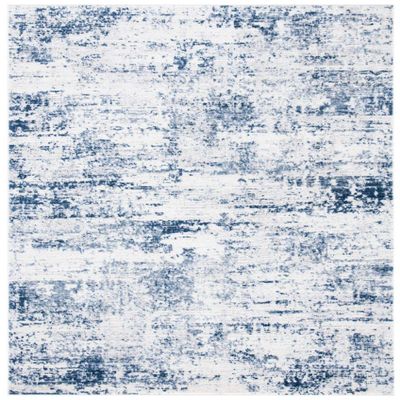 SAFAVIEH Amelia Collection Accent Rug - 2'2" x 4', Ivory & Navy, Modern Abstract Design, Non-Shedding & Easy Care, Ideal for High Traffic Areas in Entryway, Living Room, Bedroom (ALA700B)