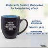 Custom Bistro Coffee Mugs 16 oz Set of 10/50/100 Personalized Bulk Pack Great for Coffee Tea Cocoa Diner and Everyday Use - Blue view 4