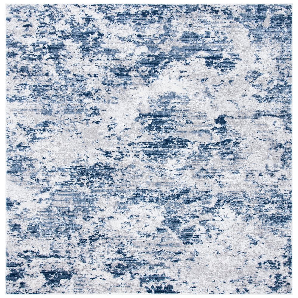 SAFAVIEH Amelia Collection Accent Rug - 2'2" x 4', Navy & Grey, Modern Abstract Design, Non-Shedding & Easy Care, Ideal for High Traffic Areas in Entryway, Living Room, Bedroom (ALA705N)