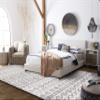 SAFAVIEH Area Rug 8x10 - Tulum Collection - Large - Ivory & Grey, Moroccan Boho Design, Non-Shedding & Easy to Clean, Ideal for Living Room, Bedroom, Dining Space (TUL694A) view 4