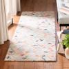 SAFAVIEH Micro-Loop Collection Runner Rug - 2'3" x 7', Grey & Pink, Handmade Boho Wool, Ideal for High Traffic Areas in Living Room, Bedroom (MLP352F) view 1