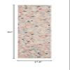 SAFAVIEH Micro-Loop Collection Runner Rug - 2'3" x 7', Grey & Pink, Handmade Boho Wool, Ideal for High Traffic Areas in Living Room, Bedroom (MLP352F) view 2