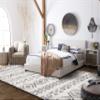 SAFAVIEH Area Rug 8x10 - Tulum Collection - Large - Ivory & Grey, Moroccan Design, Non-Shedding & Easy to Clean, Ideal for Living Room, Bedroom, Dining Space (TUL653A) view 3