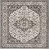 SAFAVIEH Washable Rug Outdoor Linden Collection - 3' x 5', Light Grey & Charcoal, Non-Shedding & Easy to Clean, Ideal for Patio, Backyard, Mudroom (LND137A) view 3
