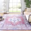 SAFAVIEH Washable Rug Serapi Collection - 8' x 10', Red & Ivory, Slip Resistant & Easy to Clean, Ideal for Living Room, Bedroom, Dining Space (SEP355Q) view 1