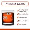 Veracco I am 29+1 Middle Finger Whiskey Glass FunnyGift For Someone Who Loves Drinking Bachelor Party Favors (Clear, Glass) view 3