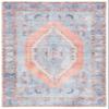 SAFAVIEH Washable Rug Serapi Collection - 8' x 10', Light Blue & Beige, Slip Resistant & Easy to Clean, Ideal for Living Room, Bedroom, Dining Space (SEP356J) view 2