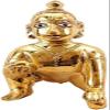 Bal Gopal, Laddu Gopal, Krishna Statue, Mathura Thakur ji Brass Metal (155 Gram Approx.) (Size - H: 7cm, W: 4cm, D: 6cm) Medium view 1