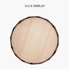 70cm(27.6) Hanging Wall Mirror with Walnut Wood Frame Round Decorative Mirror for The Living Room, Bathroom, Bedroom, and Entryway view 4