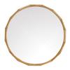 50/70CM Wooden Frame Round Mirror, Accent Mirror, Wall Mirror, for Living Rooms, Bathroom - Natural view 1