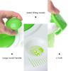 Cabilock Household Manual Salad Vegetable Dehydrator Easy Use Drain Basket for Washing Fruits Vegetables Salad Dryer Kitchen Tool for Effortless view 4
