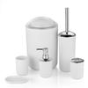 ZHIZHOU Bathroom Set 6 Pieces/Set Bathroom Accessory Set with A Variety of Color Options Plastic Brown view 3