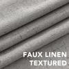 H.VERSAILTEX Linen Look 100% Blackout Curtains 95 Inches Long for Bedroom Full Light Blocking Rod Pocket Linen Textured Thick Window Curtain Drapes with White Backing, Dove Gray, 2 Panels view 4