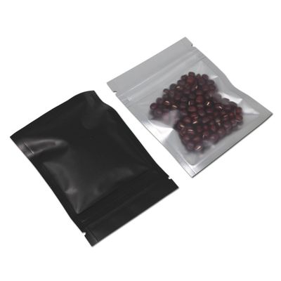 PABCK 200 Pack Resealable Zipper Lock Food Storage Bags for Zip Heat Seal Lock Coffee Foil Pouch Self Sealing Candy Storage Supplies 7.5x10cm (2.9x3.9 inch)