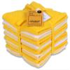 AMOUR INFINI Dish Cloths for Washing Dishes Set of 8 - Highly Absorbent, Super Soft Kitchen Dishcloths - Reusable Quick Dry Dish Rags for Cleaning & Drying Kitchen Linens (12x12 Inch - Yellow) view 1