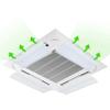 Household appliances General Central Air Conditioning Deflector, Home Office Anti-Direct Air Conditioning Air Deflector Ceiling Wind Shield Baffle, for Babies/Pregnant Women/Elderly view 1