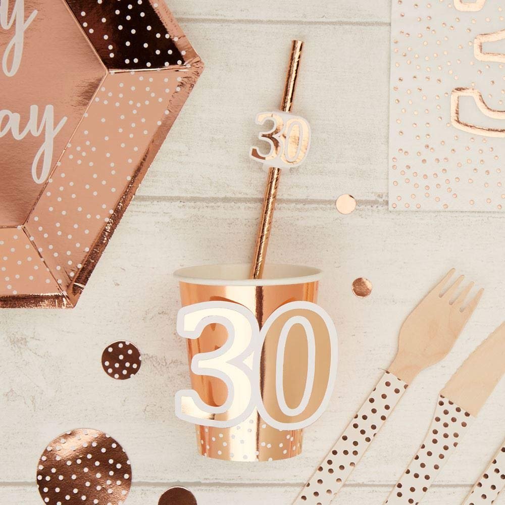 Neviti 778050 Paper Cups, Rose Gold