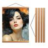 12-Inch Magnetic Wooden Poster Hanger by Travelization view 1