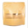 100 pk Kraft Paper Stand Up 5.5 x 8 Smell Proof Pouch Bags with Window 6 ounce 5.5 Mil Thick Reusable & Resealable Strong Zip Seal, Food Grade ROYPACK (5.5 x 8 inch) view 3