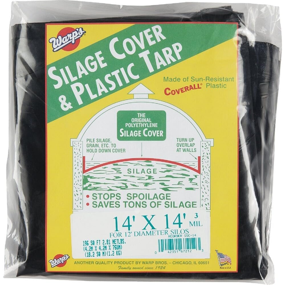 WARP BROTHERS SSC-14 14' x 14', Silage Cover, for 12' Diameter Silos