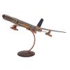 747 Jet Collectible Handmade Metal Art Figurine, Desk Accessories, Trophy, Boss Gift, Home Office Dcor, Aircraft view 3