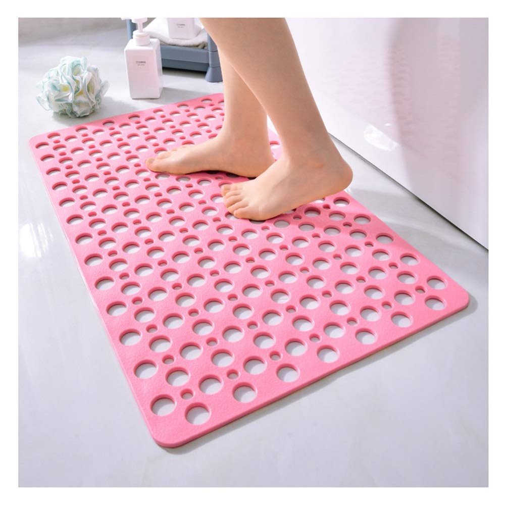 Bath Mat Or Rug Place in Front of Shower, Vanity, Bath Tub, Sink, and Toilet ALGFree (Color : Pink, Size : 40x88cm+60x90cm)