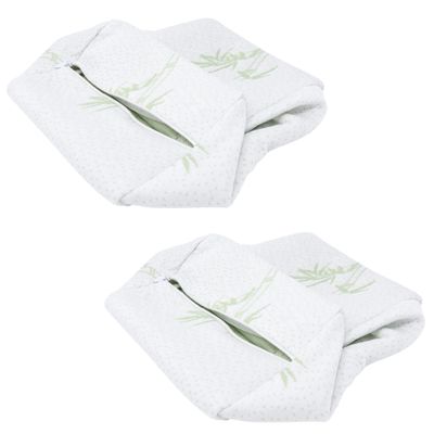 2-Pack Replacement Knee Pillow Covers - Washable Replacement Leg Pillowcase - Cooling Breathable Soft Leg Pillowcases - Replacement Covers for Knee Pillows - Universal Fit