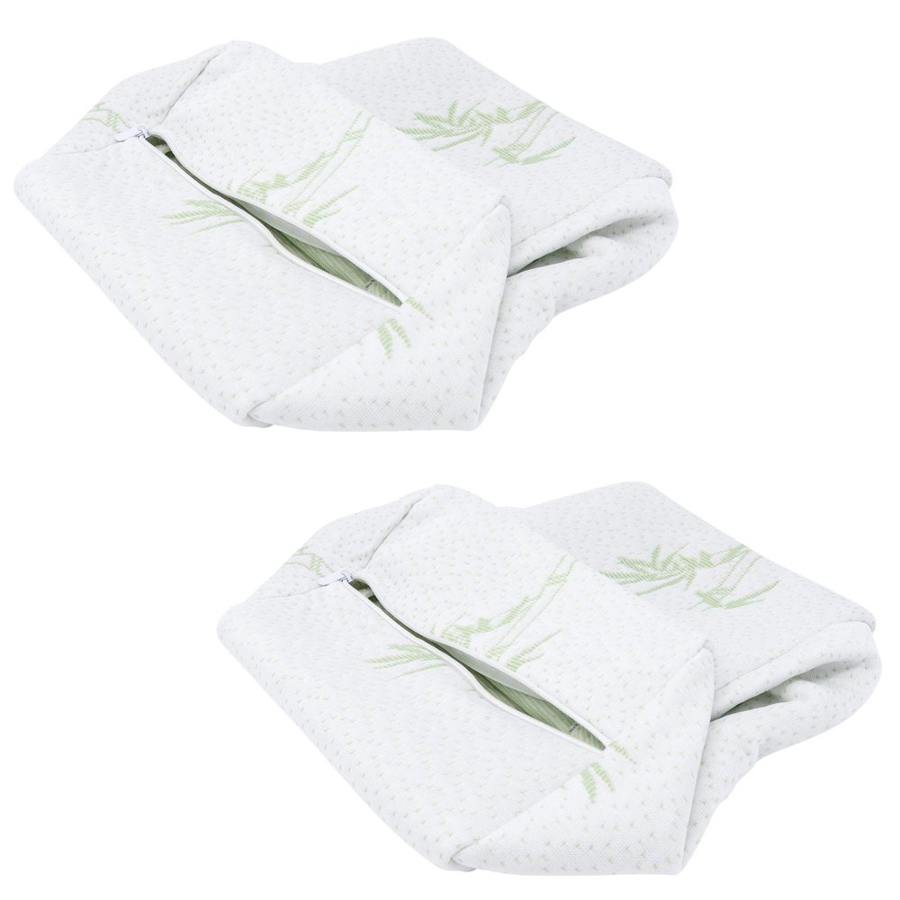 2-Pack Replacement Knee Pillow Covers - Washable Replacement Leg Pillowcase - Cooling Breathable Soft Leg Pillowcases - Replacement Covers for Knee Pillows - Universal Fit
