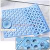 Bath Mat Or Rug Place in Front of Shower, Vanity, Bath Tub, Sink, and Toilet ALGFree (Color : White, Size : 70x70cm) view 3