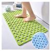 Bath Shower Mat Non-Slip Mat, Bathroom Shower Room Carpet Plastic Bathtub Foot Pad with Suction Cup Drainage Hole Anti-Drop Pad ALGFree (Color : Green, Size : 40x88cm+60x90cm) view 2